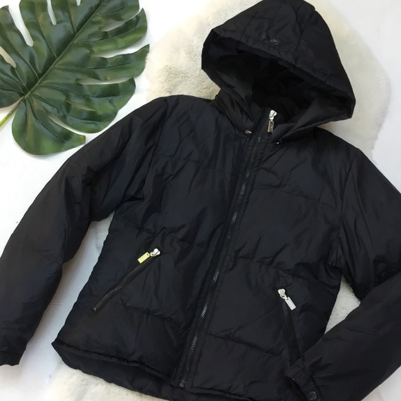 zara black hooded puffer jacket